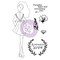 Prima Marketing Inc Julie Nutting Doll Stamp - Nora - 1 Stamp 5.25x8In Sheet Size 655350913205